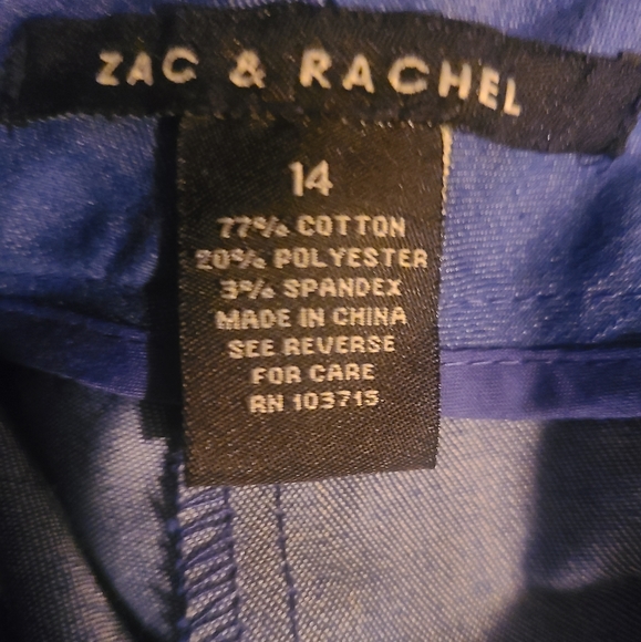 Zach & Rachel Flattering Slim Ankle Length Women's Pants. Size 14. - Picture 2 of 2